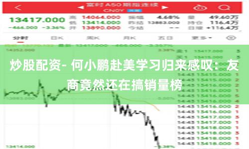 炒股配资- 何小鹏赴美学习归来感叹：友商竟然还在搞销量榜